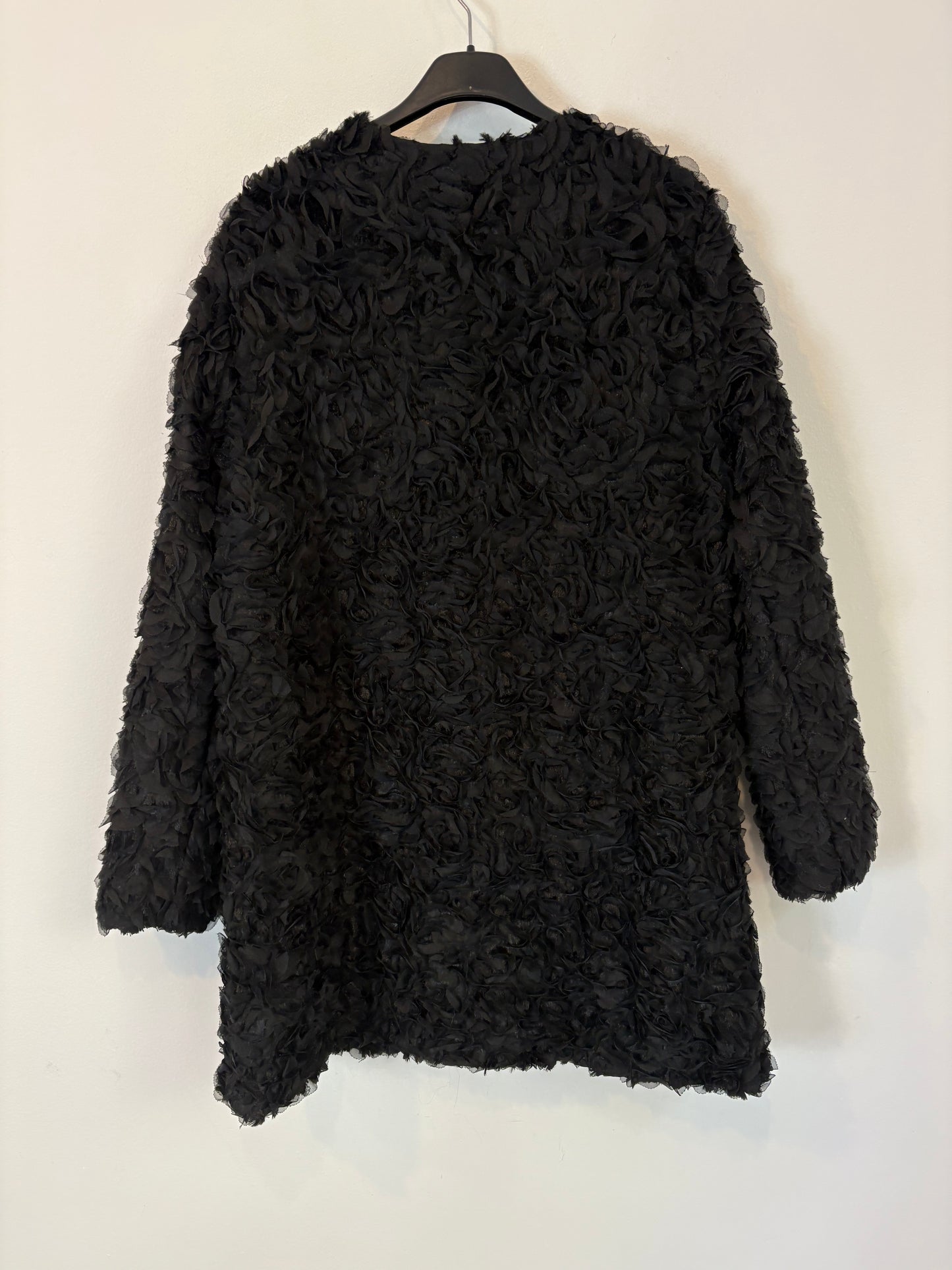 ZARA. Black petal jacket. TS