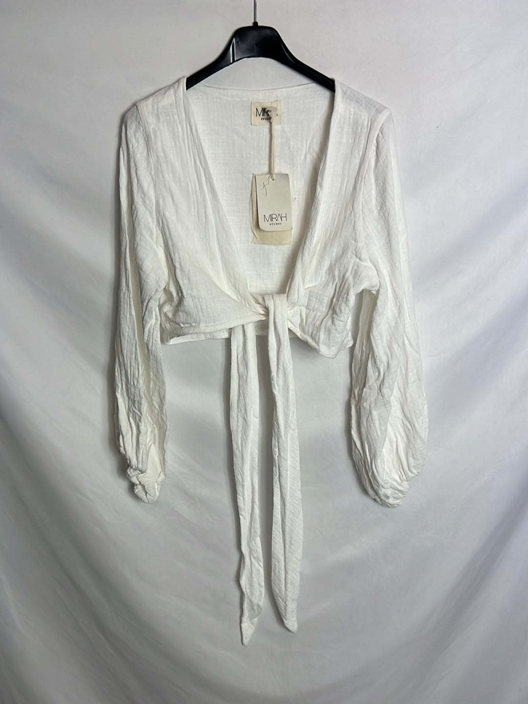 MIRAH. Top algodón anudado. T M/L