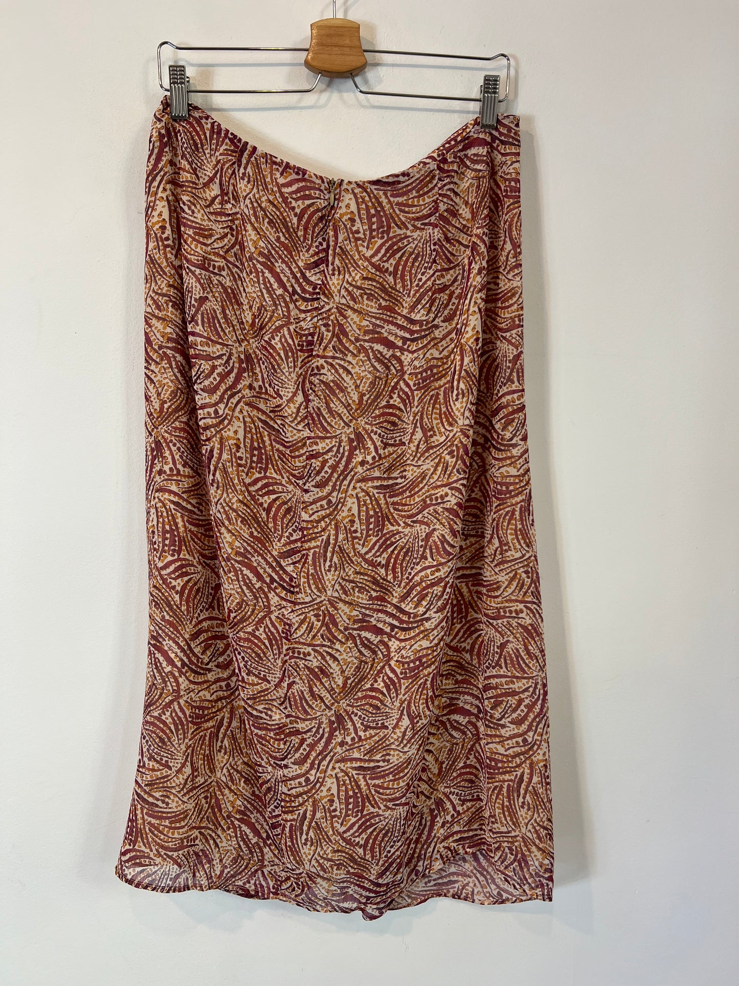 INTROPIA. Falda midi estampada T.xl