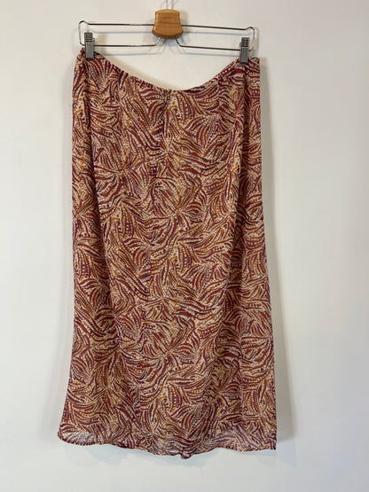 INTROPIA. Falda midi estampada T.xl
