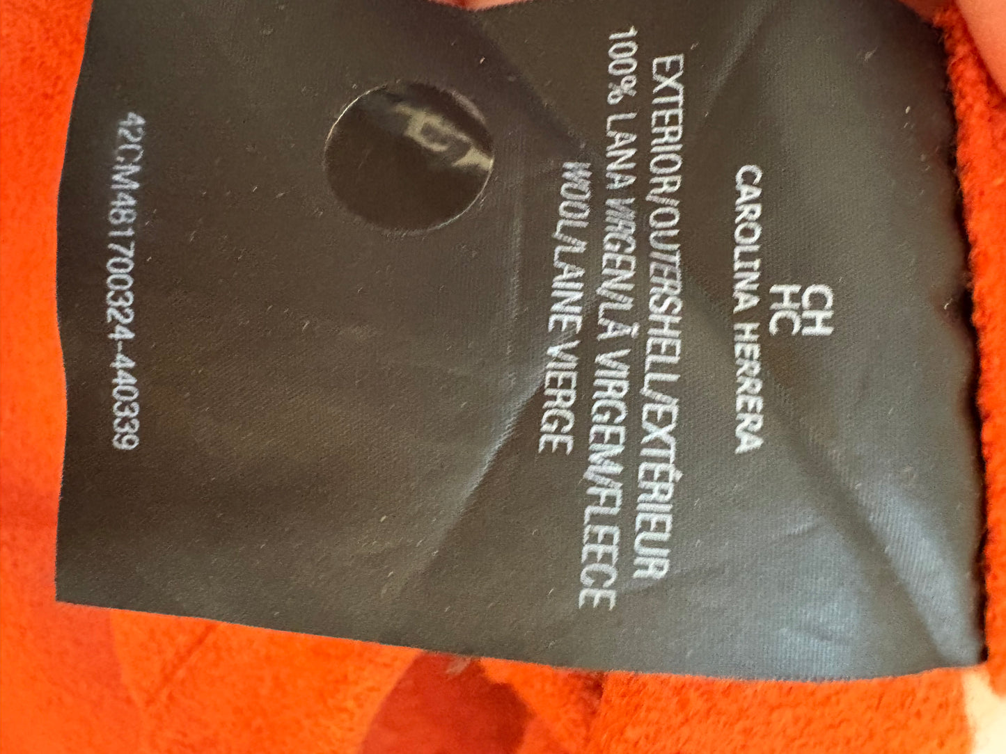 CAROLINA HERRERA. Falda corta lana caldero