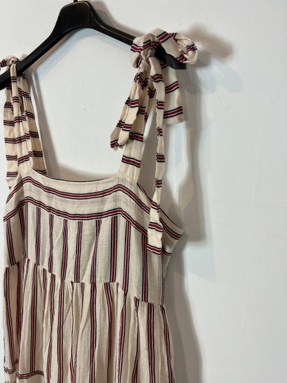 MANGO. Vestido largo rayas. T M