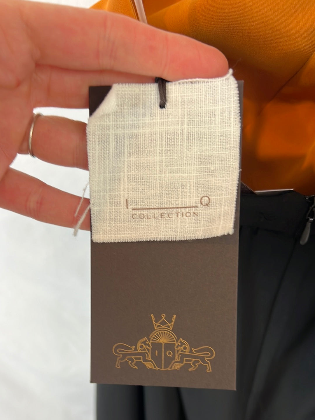 IQ. Vestido largo tricolor T.s