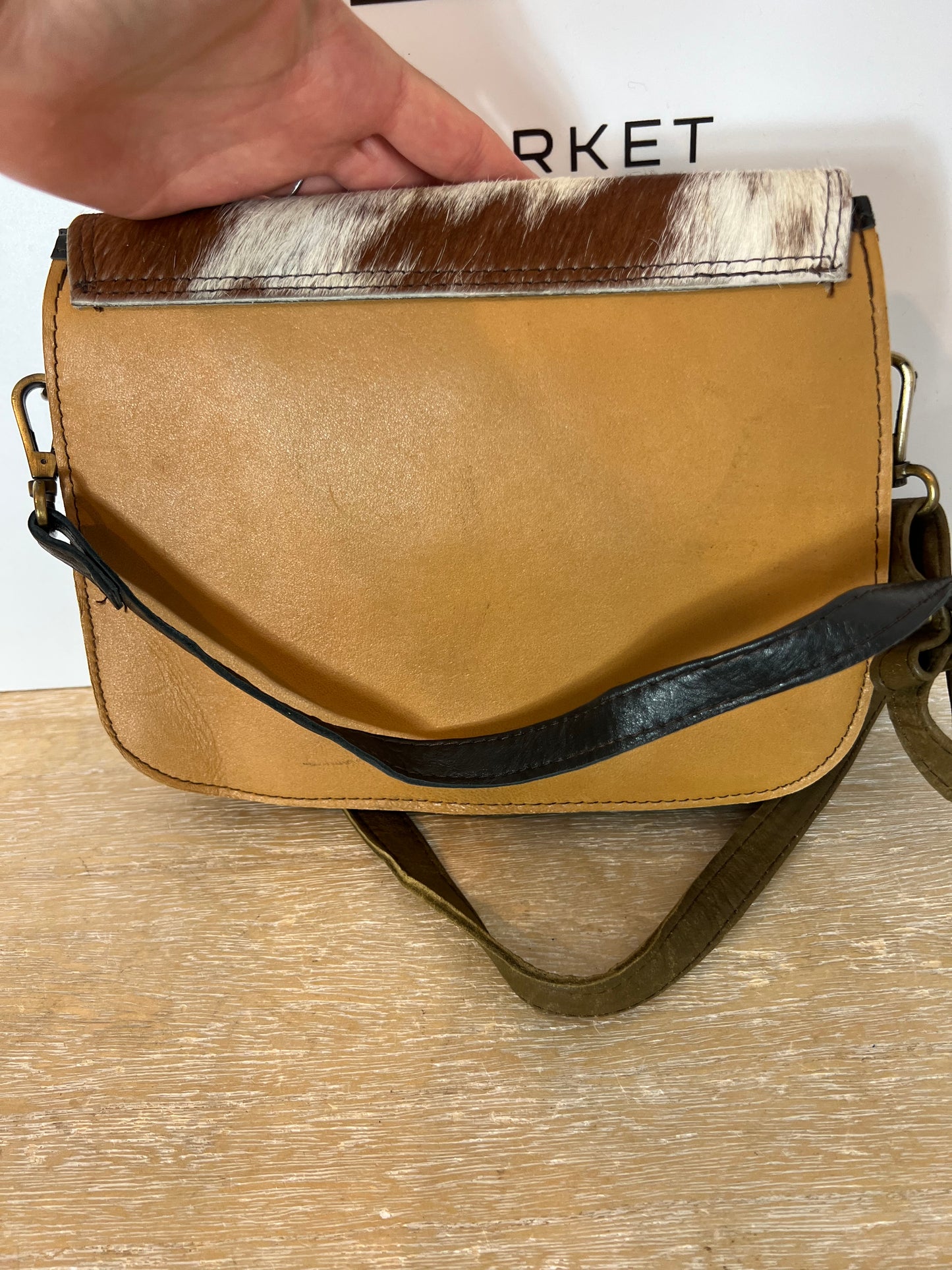 OTHER. Textured flap color bag
