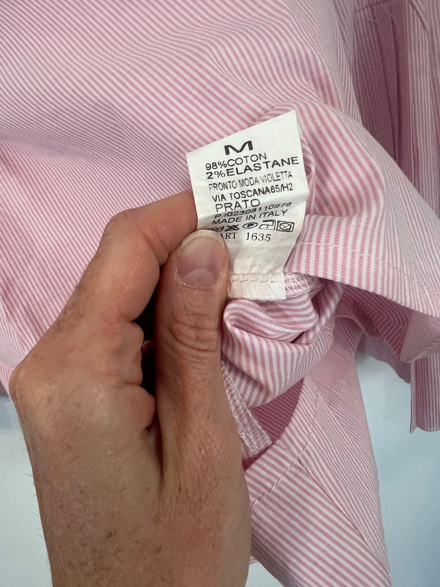 OTRAS. Blusa rayas rosas T.m