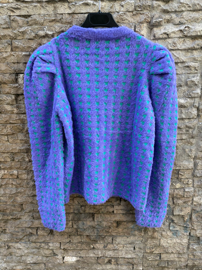 UTERQÜE. Jersey texturas bicolor