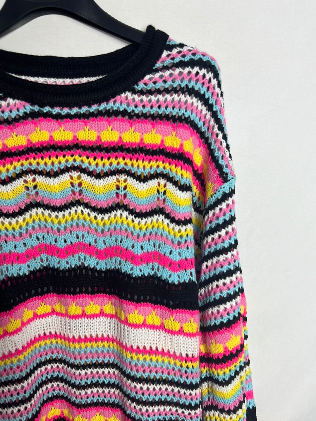 OTRAS. Vestido punto multicolor. T S/M