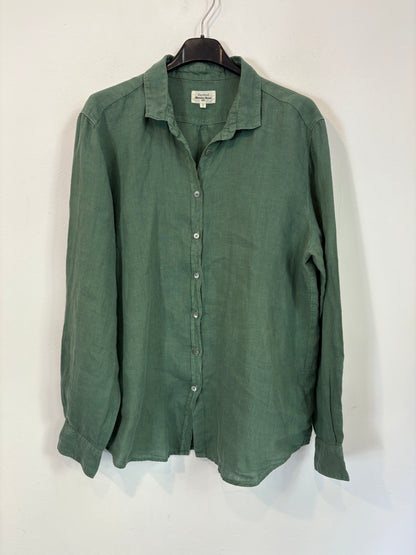 HARTFORD. Camisa verde lino