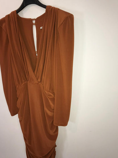 MERYFOR. Vestido corto punto seda caldero