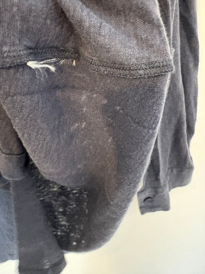 FALCONERI. Top lino azul abotonado