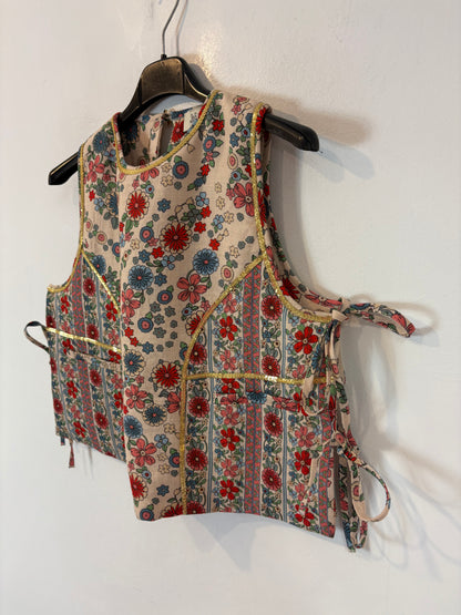 JOSEPHINE. Chaleco estampado textura
