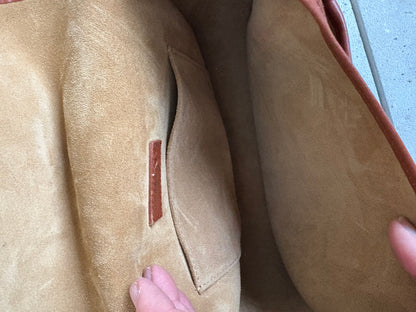 HERBERT FRÈRE SOEUR. Bolso piel caqui