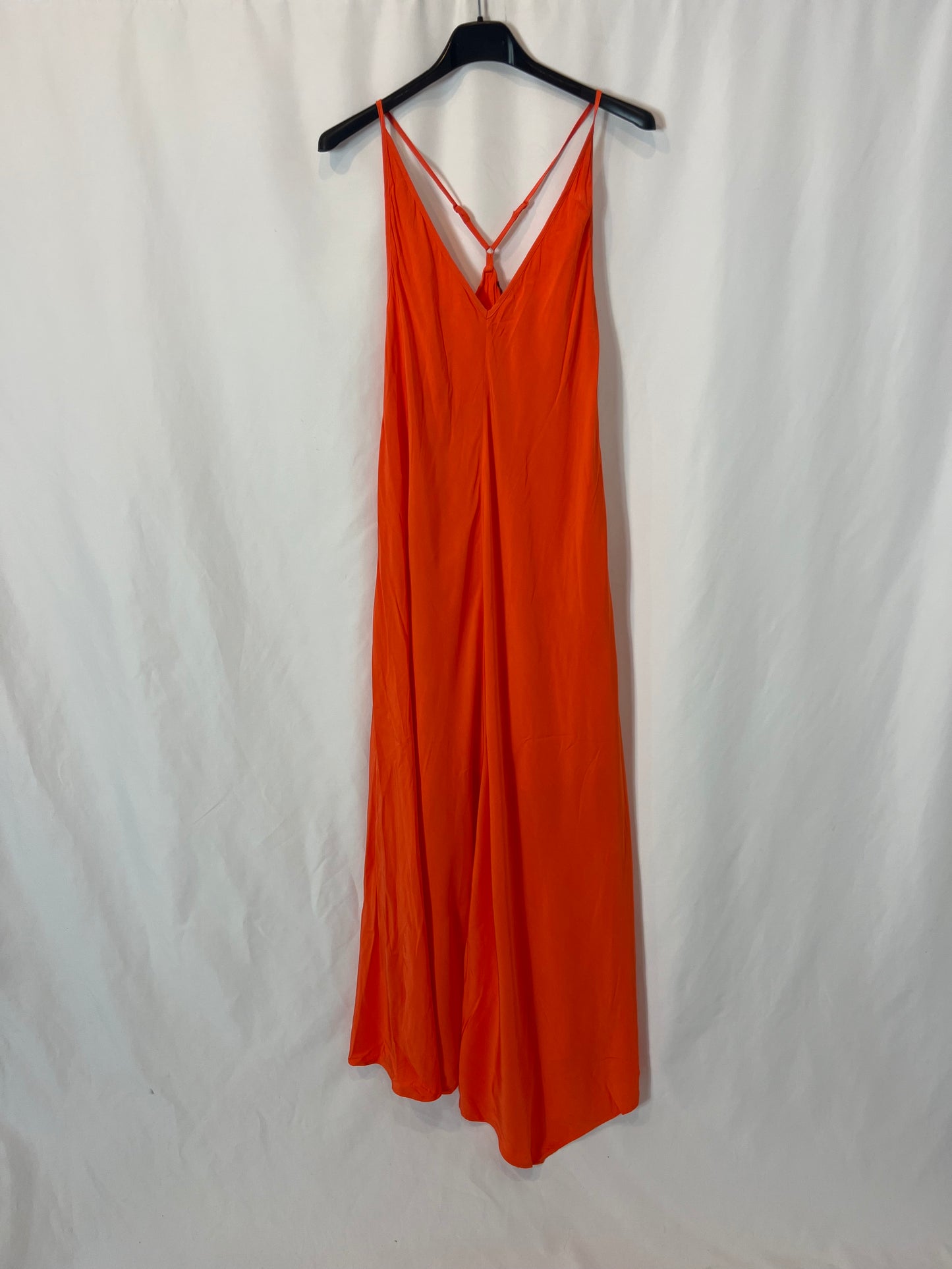 COMPTOIR DES COTONNIERS. Long orange dress T.36