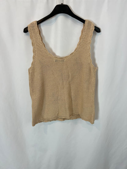 INTROPIA. Top crochet bordados. T XS