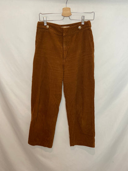 ZARA. Pantalón culotte pana T.38