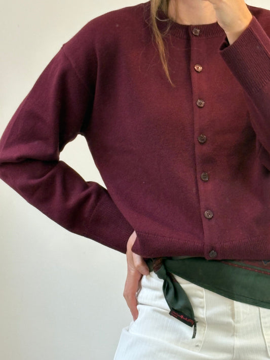 &OTHER STORIES. Chaqueta burdeos con mezcla