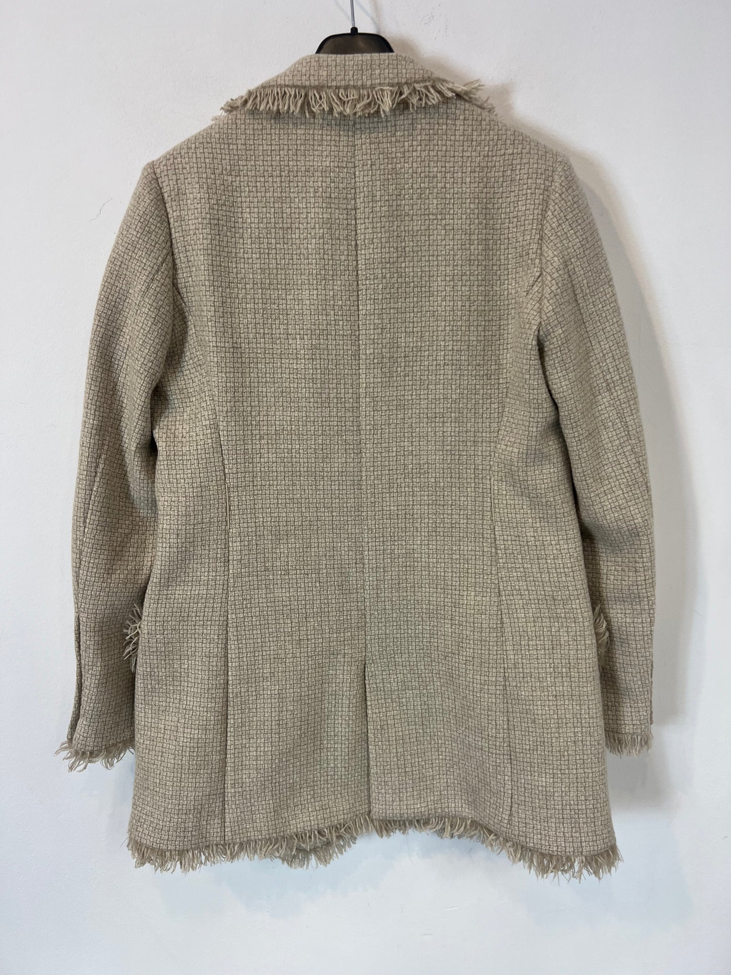 B CORNER. Blazer beige tweed . T M