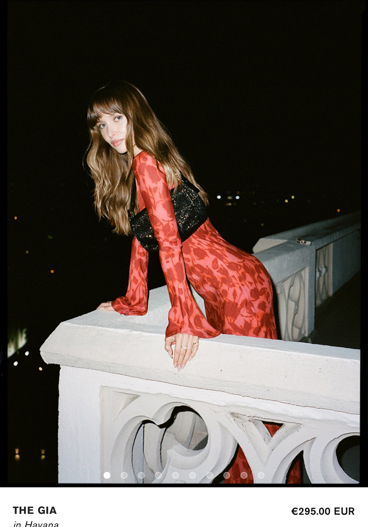 RÉALISATION. Vestido largo seda modelo THE GIA. T S