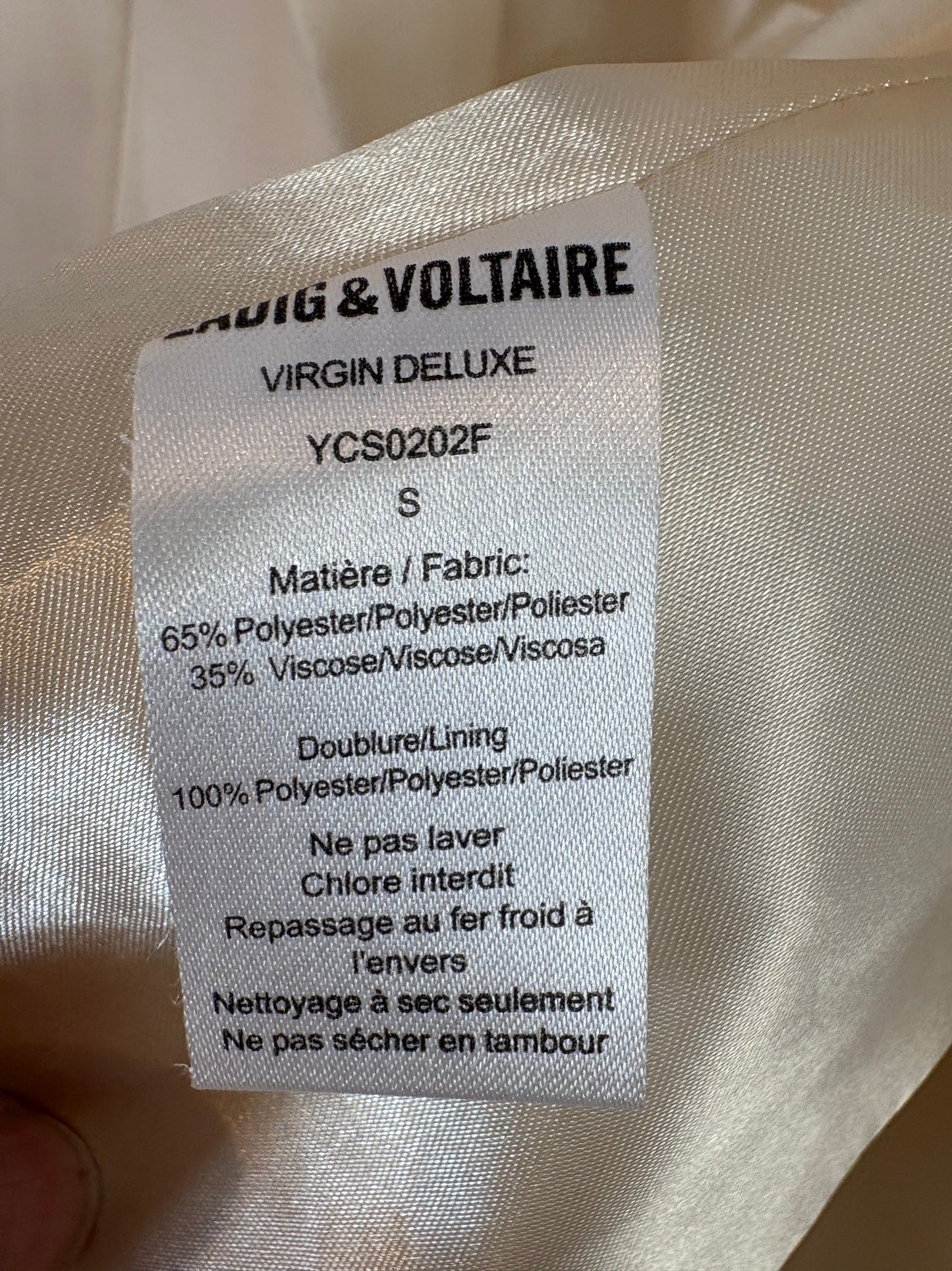 SÉZANE. Vestido midi con lino estampado. T 38