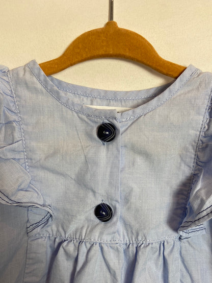 ZARA. Blue ruffled blouse Size 12-18 months
