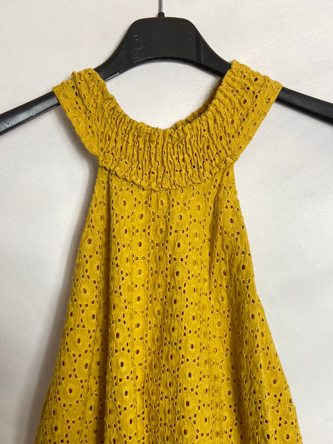 Vestido amarillo troquelado – Hibuy market