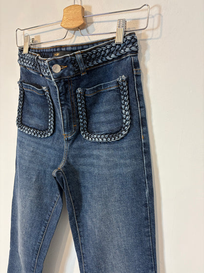 MAJE. Denim bolsillos ligeramente acampanado