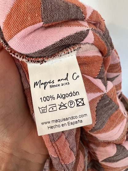 MAQUIS&amp;CO. Quilted wide-leg diamond-pattern trousers Ts