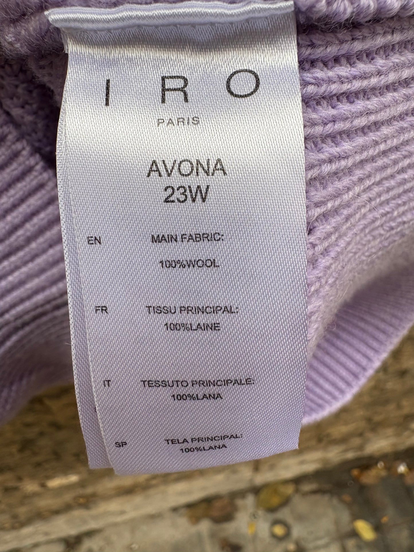 IRO. Jersey sin mangas malva