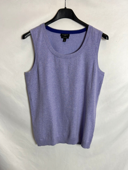 TALBOTS. Mauve heather knit top. TS