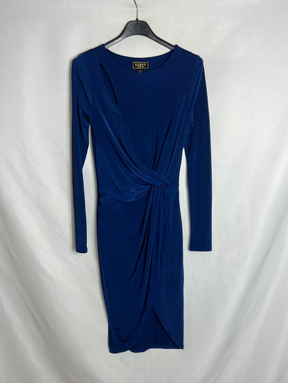 LIPSY LONDON. Blue elastic cross dress. T 34