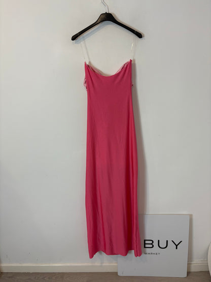 BAOBAB. Vestido rosa largo abertura