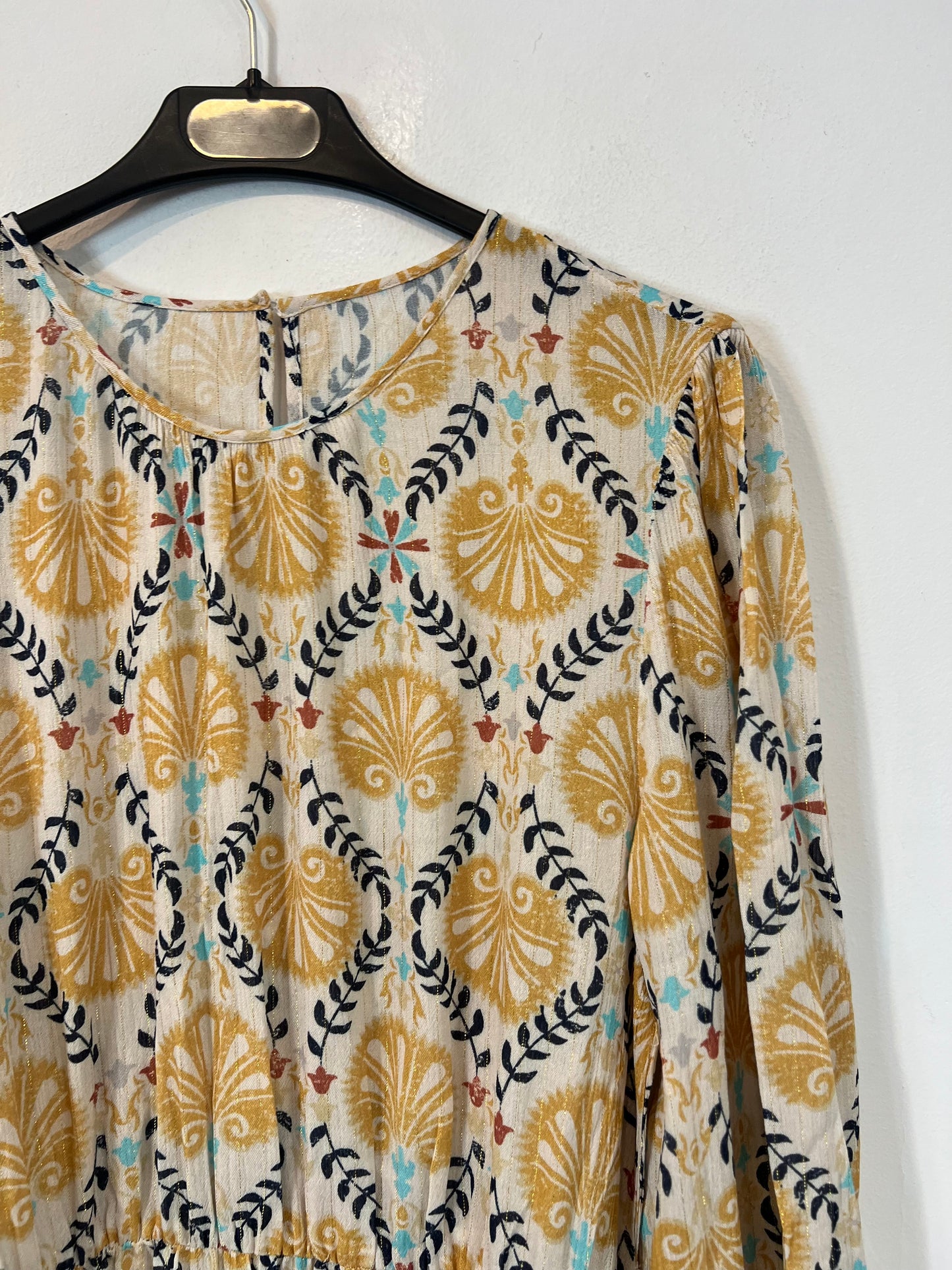 OTRAS. Vestido largo beige estampado  TU(S)