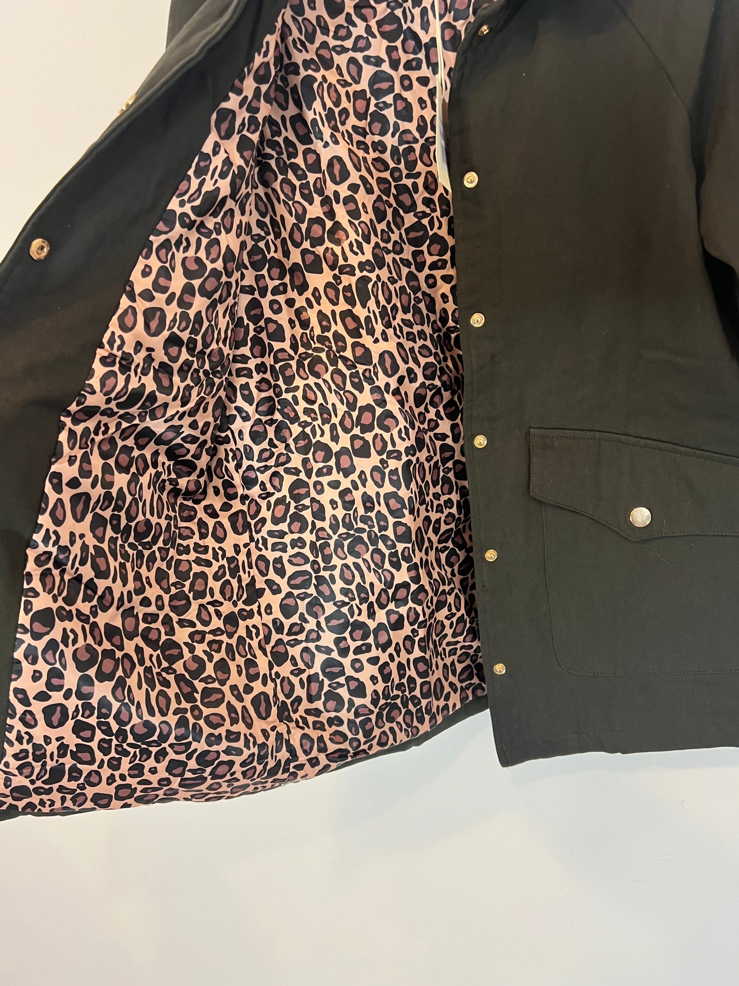 ATELIER EVENE. Dark olive green jacket. TS/M