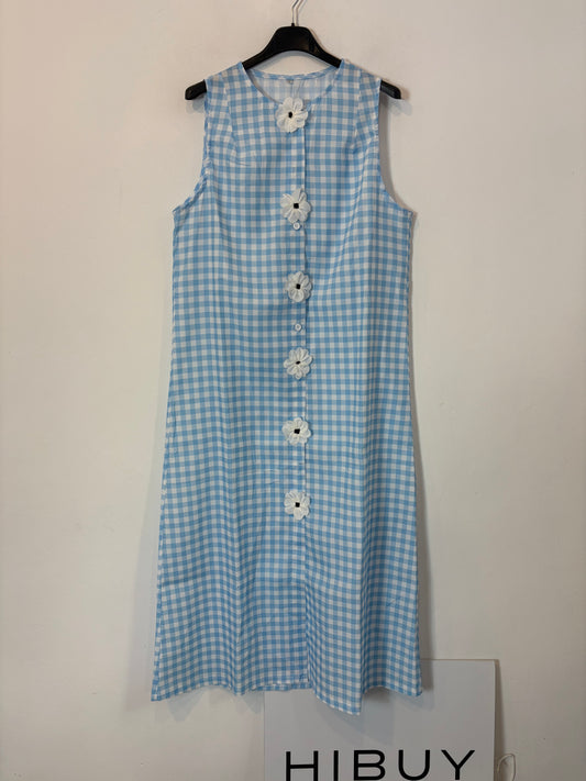 OTRAS. Vestido largo vichy abotonado