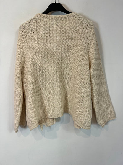 BIMBA Y LOLA. Beige fringed jacket TM