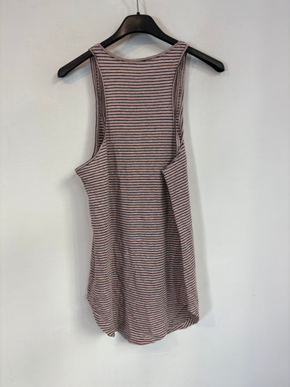 ISABEL MARANT. Camiseta lino rayas