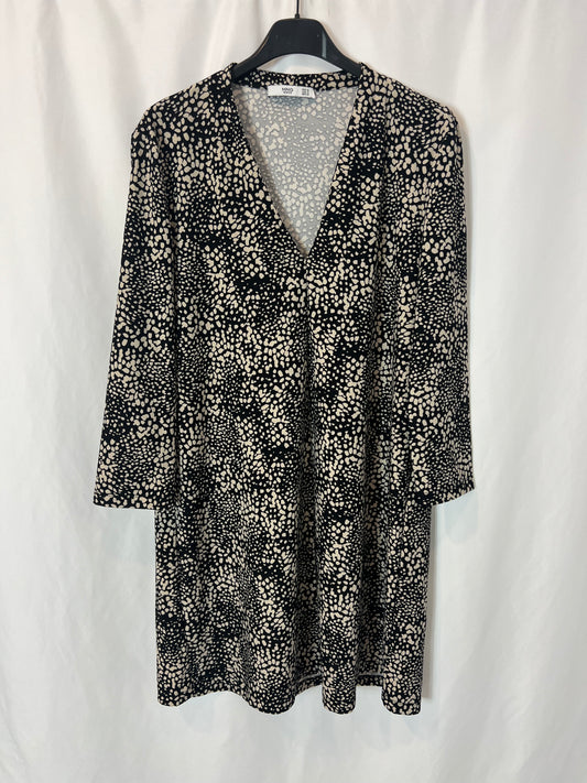 MANGO. Two-tone short dress. TM