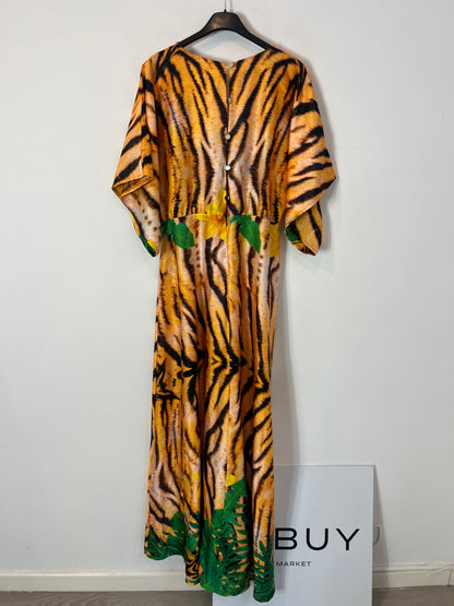 OTRAS. Vestido largo safari print. TU ( S/M)