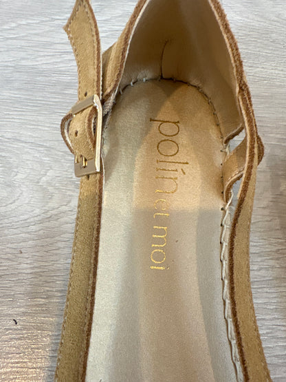 Alpargata plana beige T.41