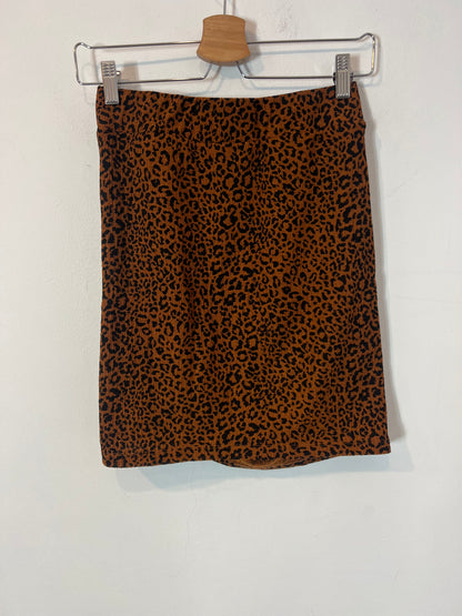 STRADIVARIUS. Short elastic animal print skirt. TM
