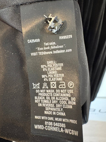 TED BAKER. Vestido terciopelo halter