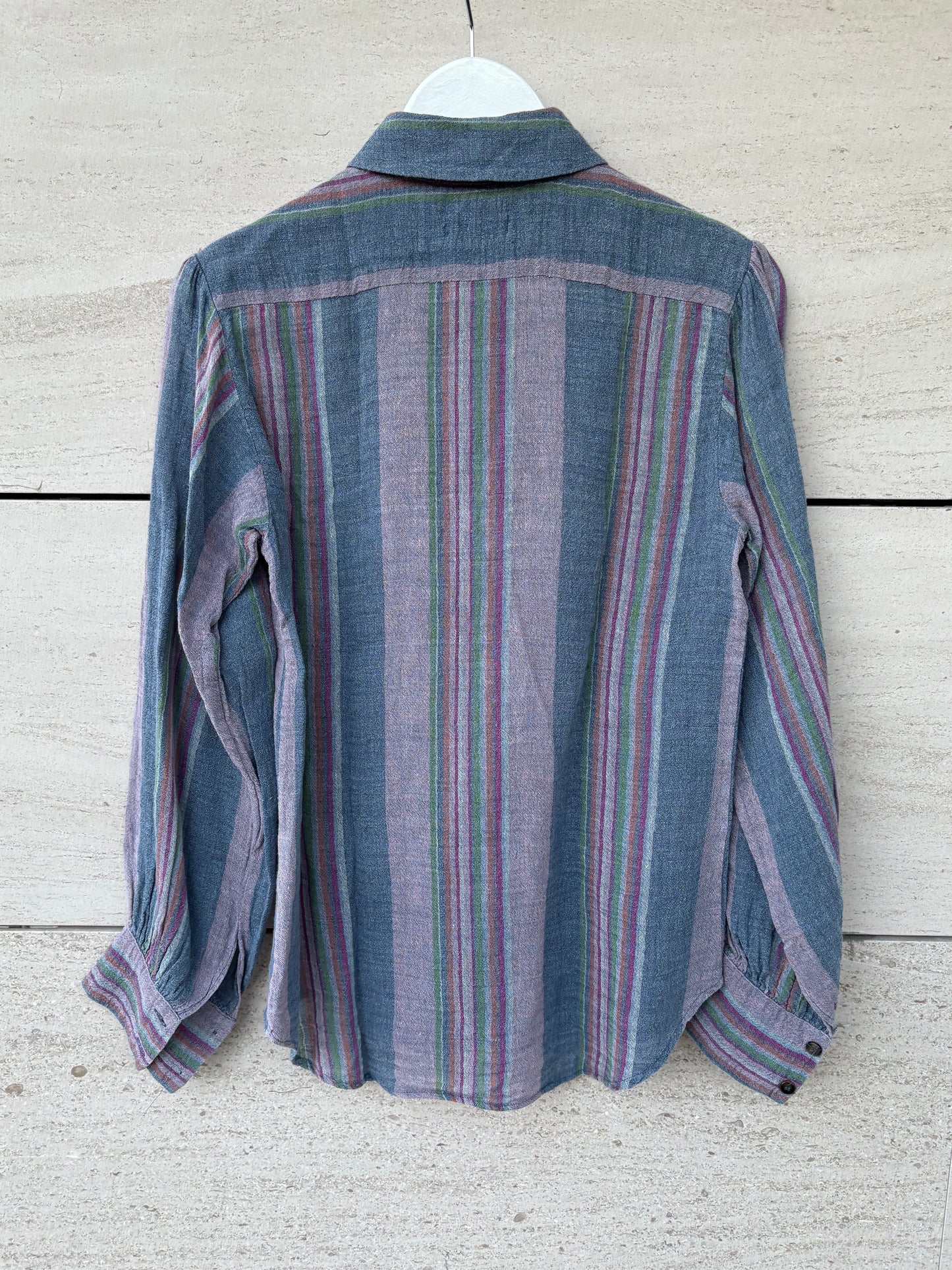 MASSCOB. Blusa lino rayas