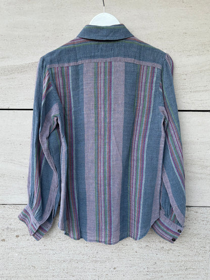 MASSCOB. Blusa lino rayas