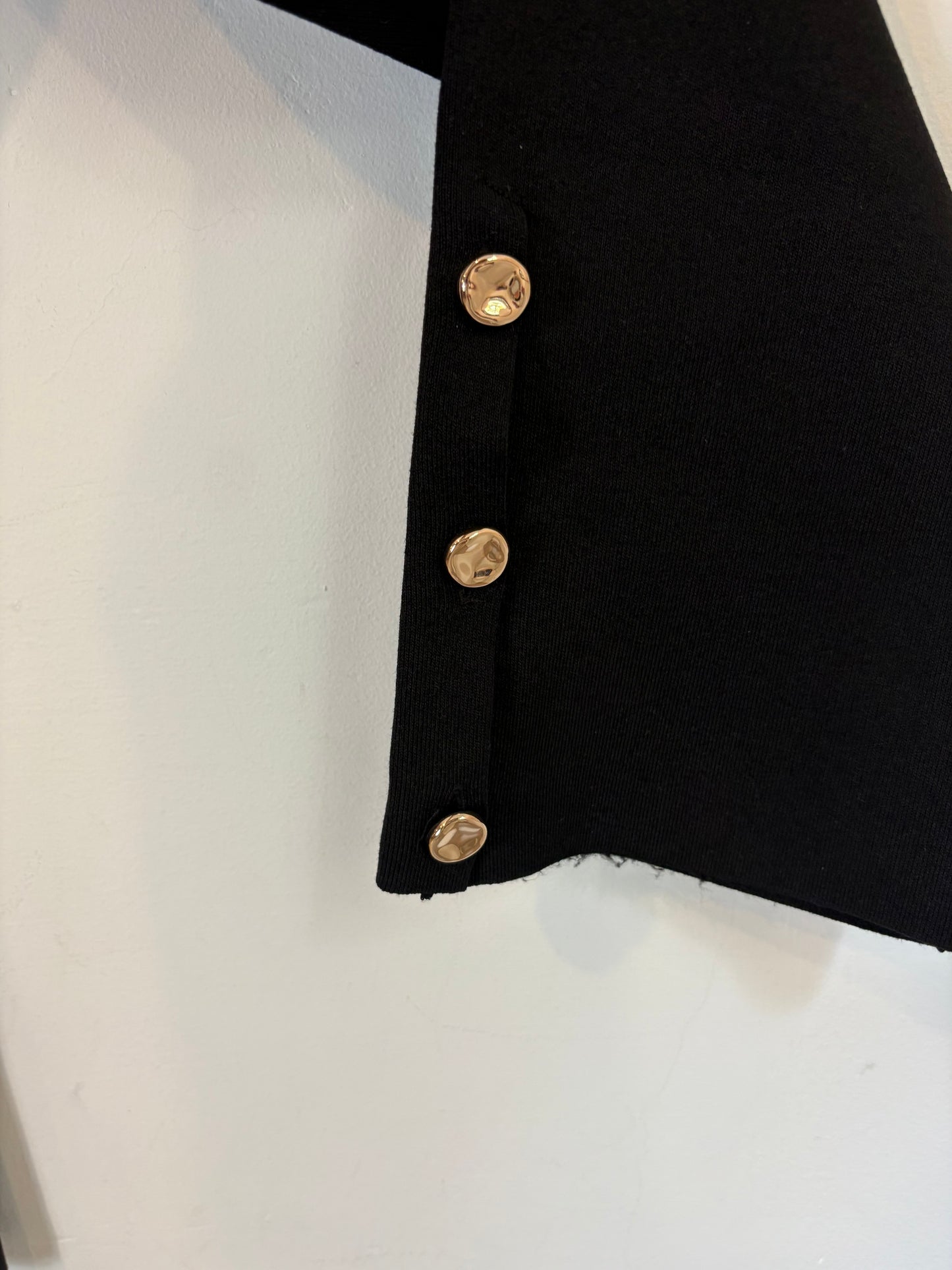 ZARA. Black stretch knit set. TS