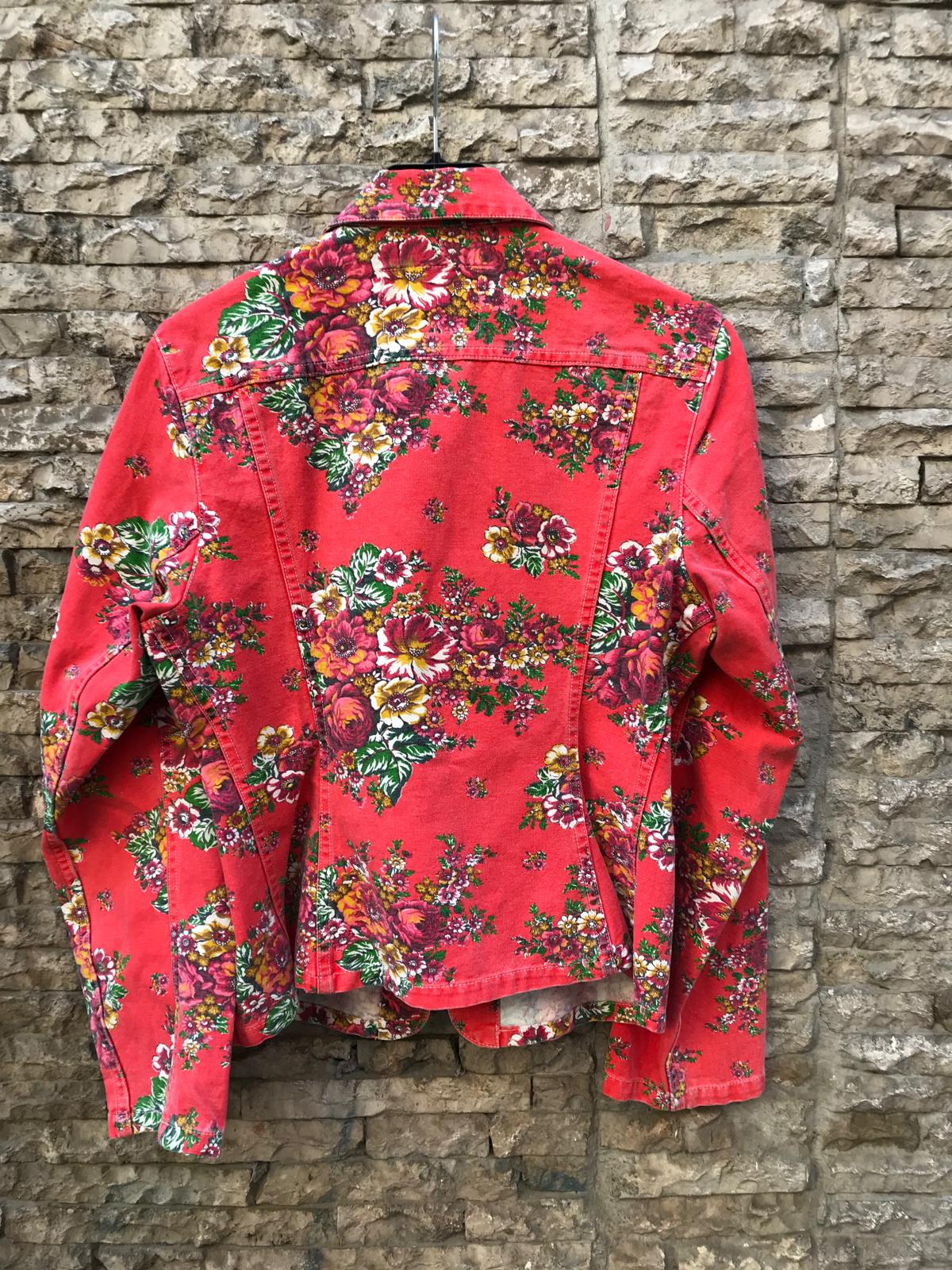 KENZO. Chaqueta denim vintage estampada