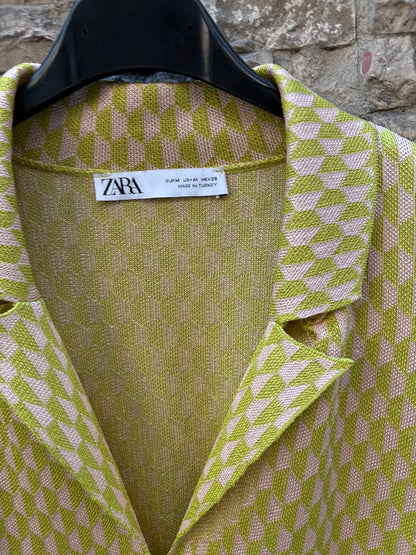 ZARA. Chaqueta punto bicolor fluida
