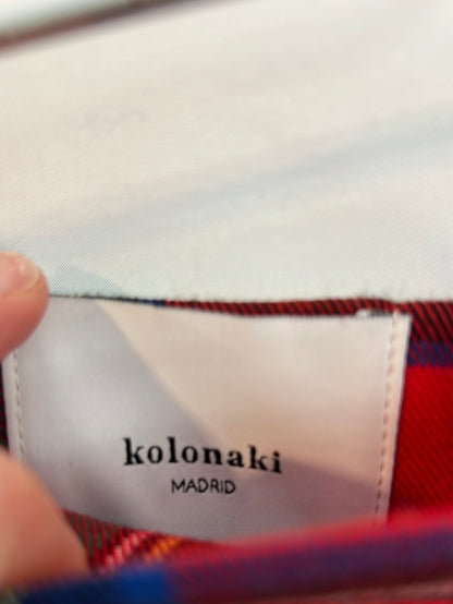 KOLONAKI. Falda larga cuadros. T 36