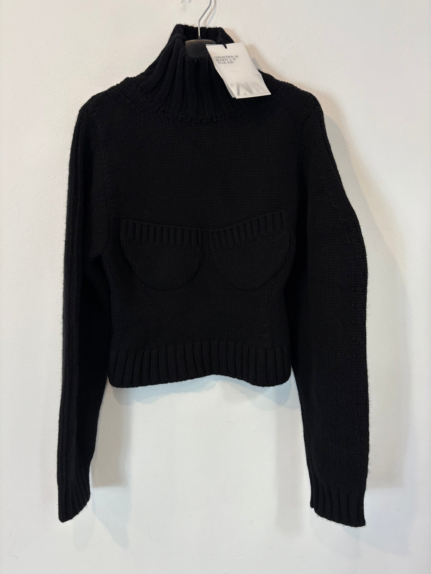 OTHERS. Long knit dress with neckline detail. TS