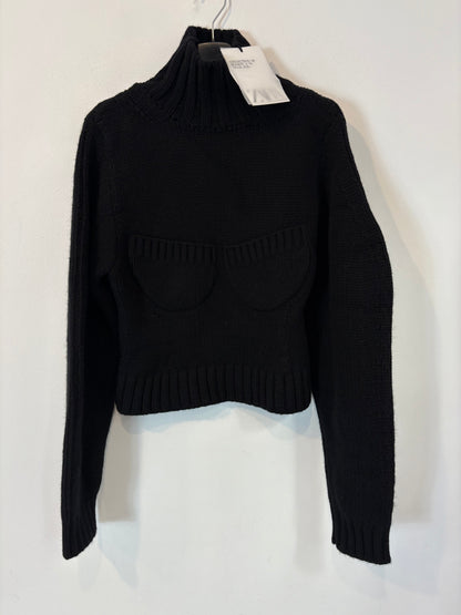 OTHERS. Long knit dress with neckline detail. TS