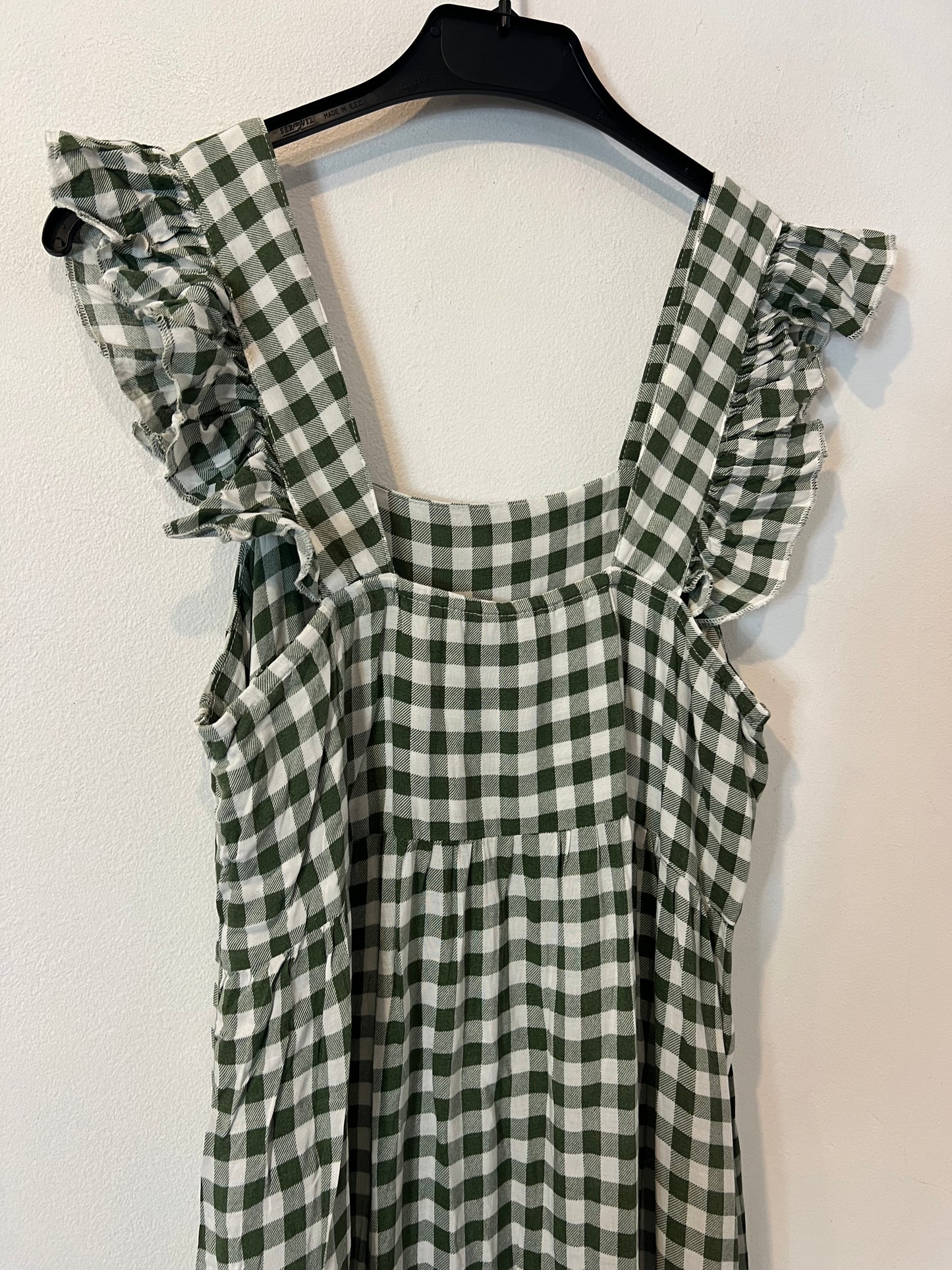 Vestido largo cuadros